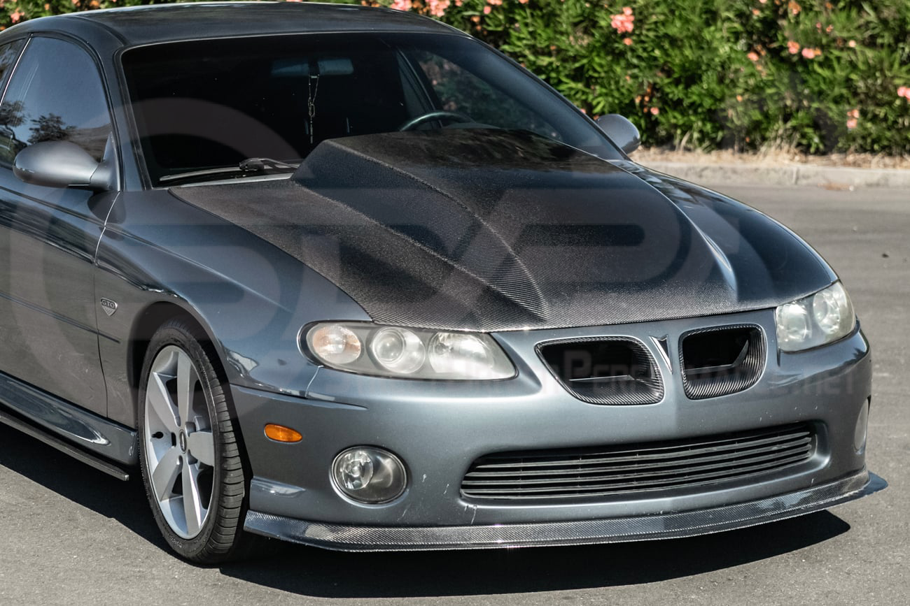 2004-2006 PONTIAC GTO | SDP PERFORMANCE STYLE CARBON FIBER FRONT COWL HOOD